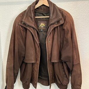 Vintage Brown Leather Jacket